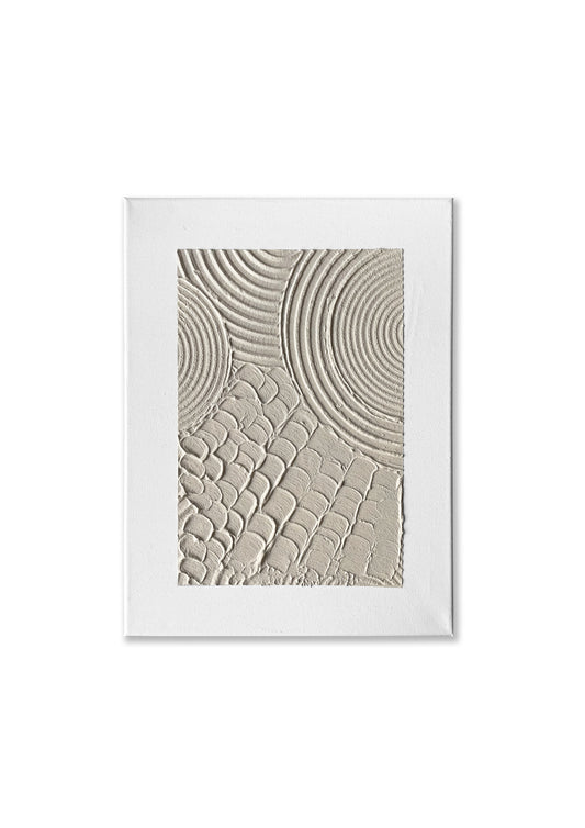 Tablou minimalist lucrat manual, in relief - "Flow"