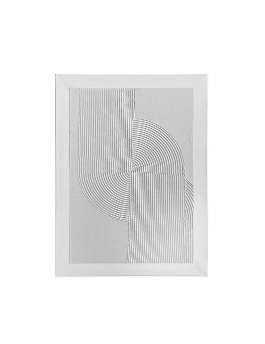 Tablou minimalist lucrat manual, in relief - "Rise"